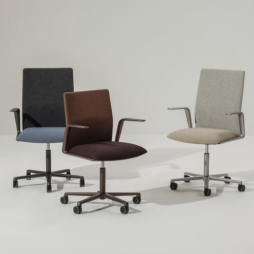 Chaise de bureau contemporaine - KINESIT MET - Arper - d'intérieur / en tissu / tissu enduit