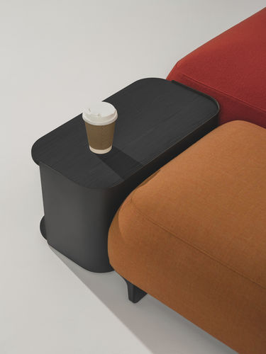 Pouf contemporain - RALIK  - Arper - en tissu / en cuir / carré