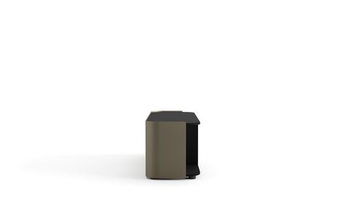 Table d'appoint contemporaine - RALIK - Arper - en chêne / en contreplaqué / en tôle