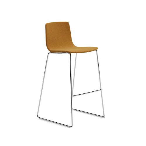 Chaise de bar contemporaine - AAVA 02 - Arper - d'intérieur / en tissu / en cuir