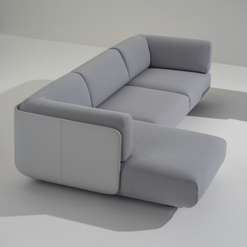 Canapé modulable - SHAAL - Arper - contemporain / en tissu / en cuir