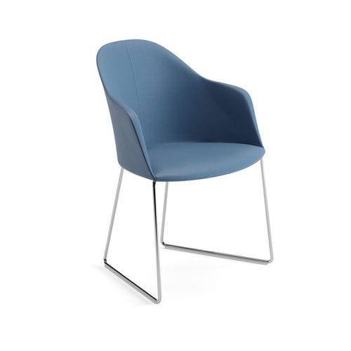 Chaise contemporaine - 2228 - Arper - d'intérieur / en cuir / tissu enduit