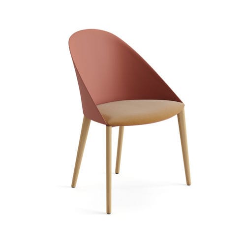 Chaise contemporaine - 2205 - Arper - d'intérieur / en polypropylène / en cuir