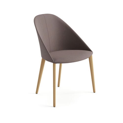 Chaise contemporaine - 2207 - Arper - d'intérieur / en cuir / en tissu