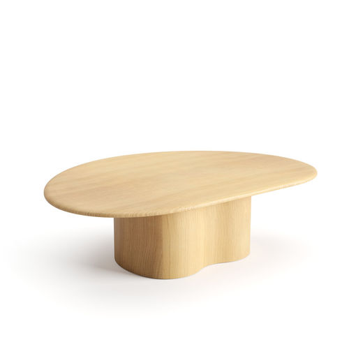 Table basse contemporaine - 7011 - Arper - en MDF / en chêne / avec piètement en bois