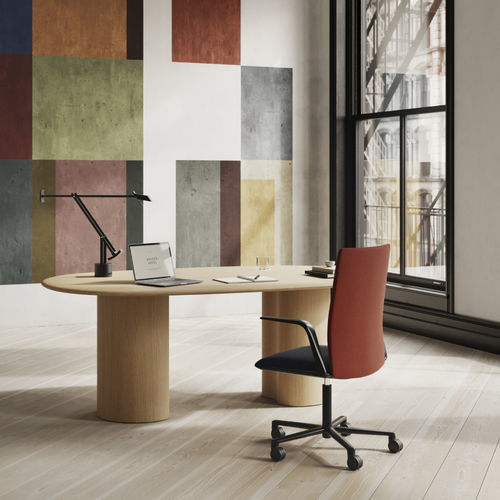 Table contemporaine - 7055 - Arper - en bois / en MDF / en chêne