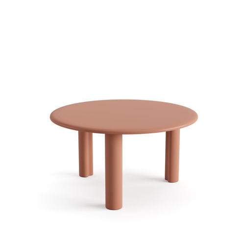 Table basse contemporaine - 7001 - Arper - en MDF / avec piètement en MDF / ronde