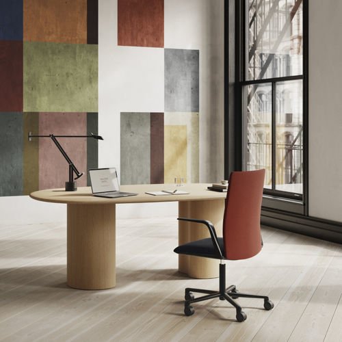 Table contemporaine - 7057 - Arper - en bois / en MDF / en chêne