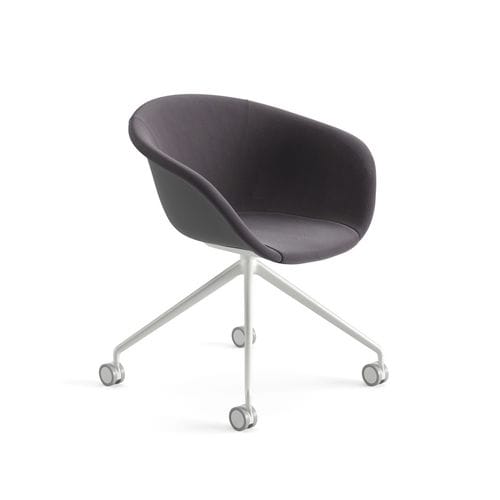 Chaise contemporaine - DUNA 02 - Arper - d'intérieur / en polypropylène / en cuir