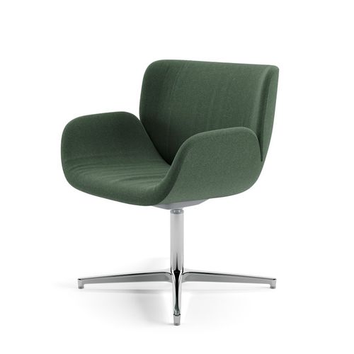Fauteuil de direction contemporain - CARI - Arper - en cuir / tissu enduit / en polypropylène