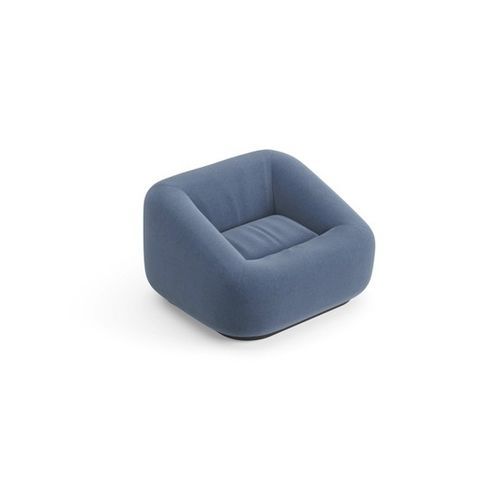 Fauteuil contemporain - AOM - Arper - en cuir / tissu enduit / en polypropylène