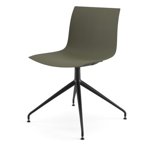 Chaise contemporaine - CATIFA (RE) 46 - Arper - d'intérieur / en polypropylène / avec piètement en aluminium poli