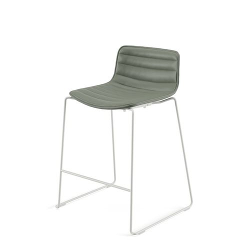 Tabouret de bar contemporain - CATIFA (RE) 46 - Arper - en cuir / tissu enduit / en polypropylène