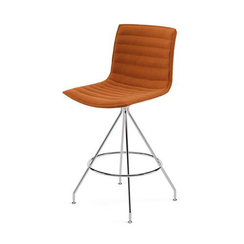 Tabouret de bar contemporain - CATIFA (RE) 46 - Arper - en cuir / tissu enduit / en polypropylène