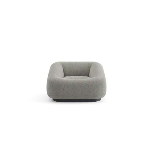 Fauteuil contemporain - AOM - Arper - en tissu / en polypropylène / blanc