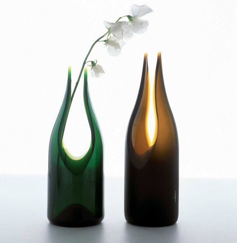 Vase design original - TRAN­SGLASS® : CUT - Artecnica - en verre