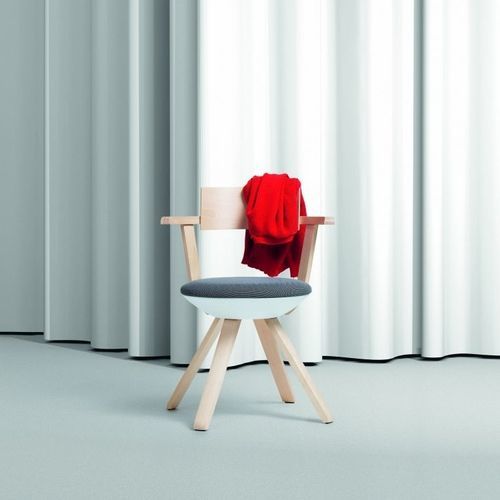 Chaise contemporaine - RIVAL - Artek - d'intérieur / en polypropylène / en cuir