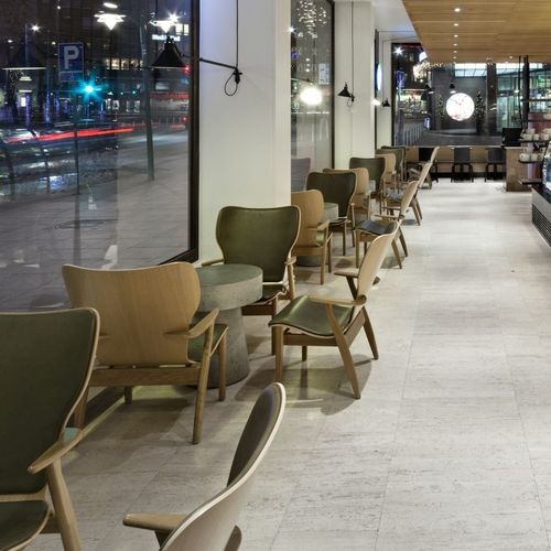 Fauteuil contemporain - DOMUS - Artek - en tissu / en cuir / en mousse