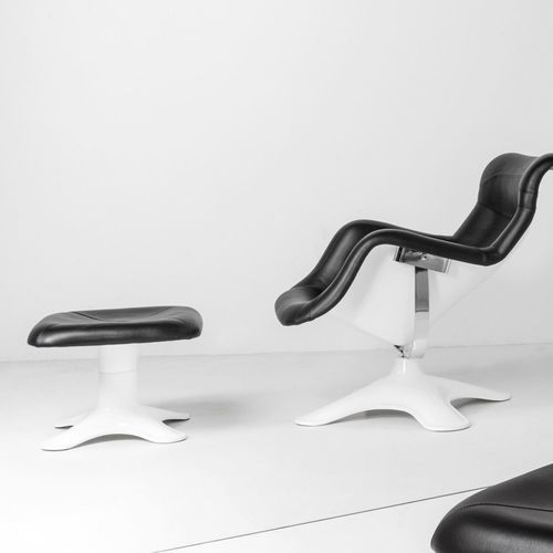 Repose-pied contemporain - KARUSELLI - Artek - en cuir / en PRV