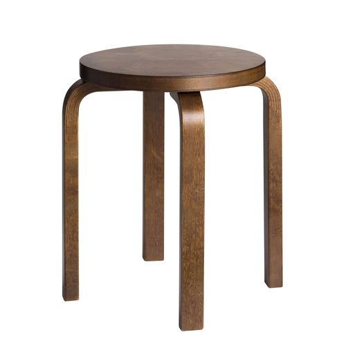 Tabouret contemporain - E60 - Artek - en tissu / en cuir / en contreplaqué