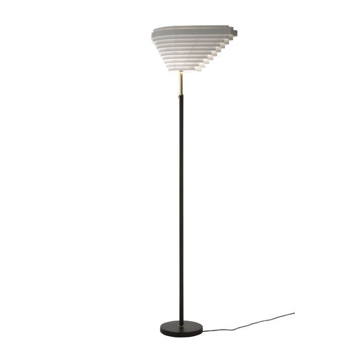 Lampe sur pied - A805 “ANGEL WING“ - Artek - en acier / en nickel / en laiton poli