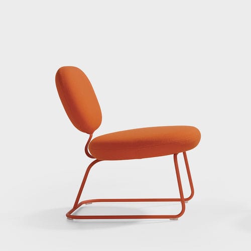 Fauteuil contemporain - Vega - Artifort - en tissu / en cuir / gris