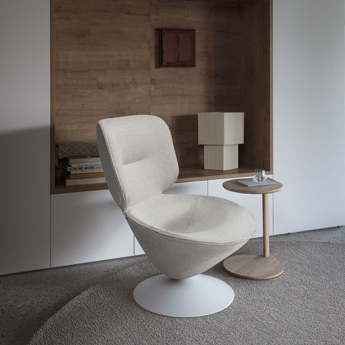 Fauteuil contemporain - Moon - Artifort - en tissu / ergonomique / blanc