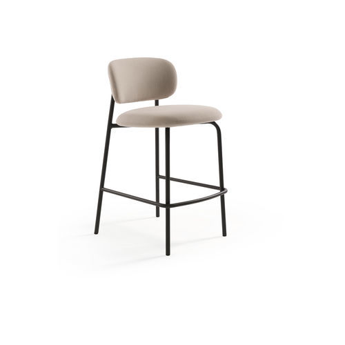 Tabouret de bar contemporain - Aloa - Artifort - en cuir / en tissu / avec piètement en acier