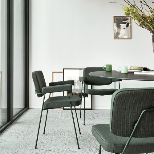 Chaise contemporaine - Moulin - Artifort - d'intérieur / en tissu / en cuir