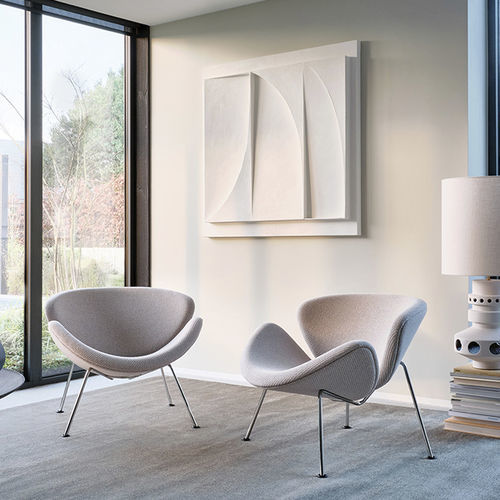 Fauteuil contemporain - Orange Slice&reg; - Artifort - en tissu / en cuir / en métal