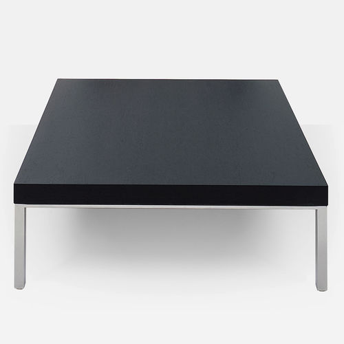 Table basse contemporaine - T905 - Artifort - en chêne / en placage de bois / avec piètement en métal chromé