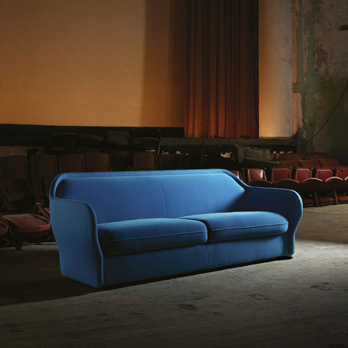 Canapé contemporain - BARDOT - BERNHARD design - en tissu / en cuir / avec accoudoirs