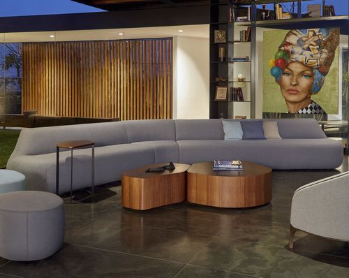 Canapé modulable - CASINO - BERNHARD design - en arc de cercle / contemporain / en tissu