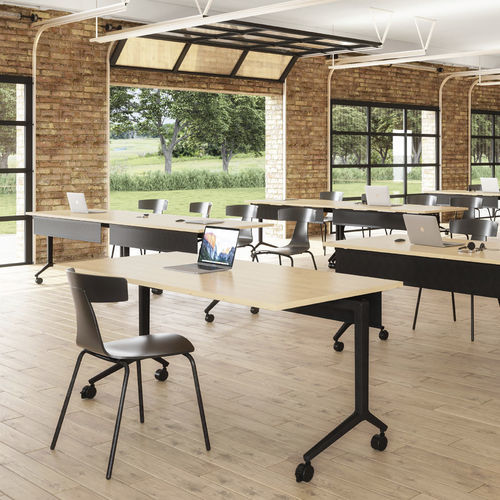 Table contemporaine - HUDSON - BERNHARD design - en chêne / en noyer / en érable