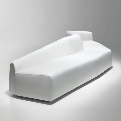 Canapé modulable - ITEM - BERNHARD design - contemporain / en tissu / en cuir