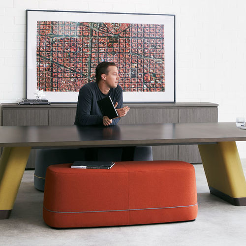Banquette contemporaine - GALLERY - BERNHARD design - en tissu / en cuir / professionnelle