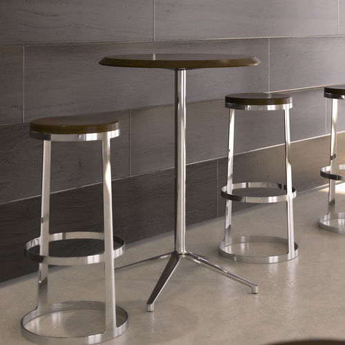 Table mange-debout contemporaine - STORY - BERNHARD design - en stratifié / en chêne / en noyer