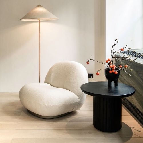 Table d'appoint classique - MOON - GUBI - en bois / avec piètement en bois / ronde