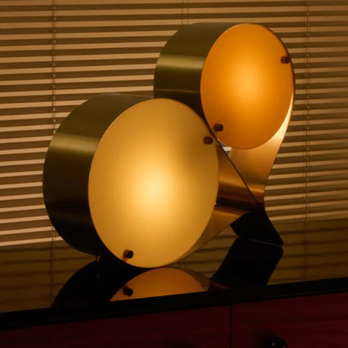Lampe de table - COPPIA - GUBI - en acier inoxydable / contemporaine / droit