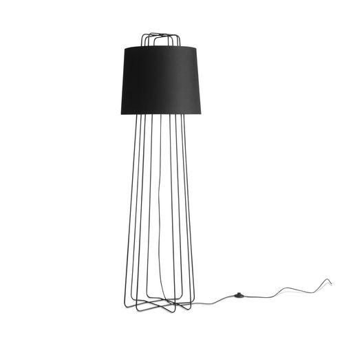 Lampe sur pied - PERIMETER - BLU DOT - en tissu / en acier / contemporaine