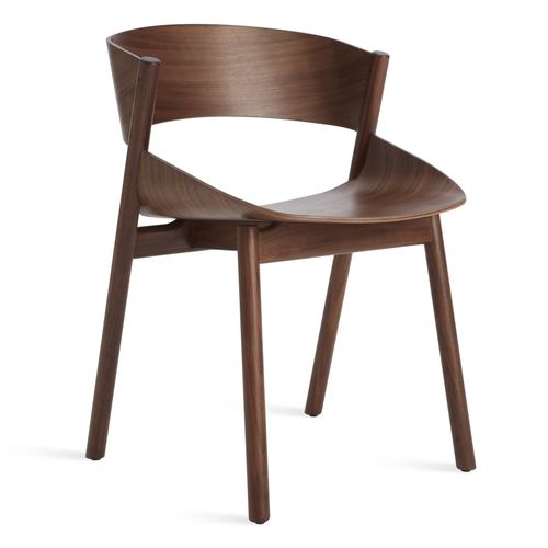 Chaise de salle à manger contemporaine - PORT - BLU DOT - d'intérieur / en contreplaqué / en bois massif