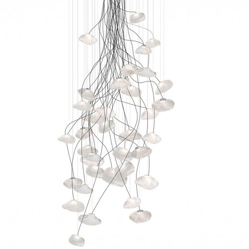 Suspension - 73.37 - BOCCI - en verre soufflé / en tissu / en céramique
