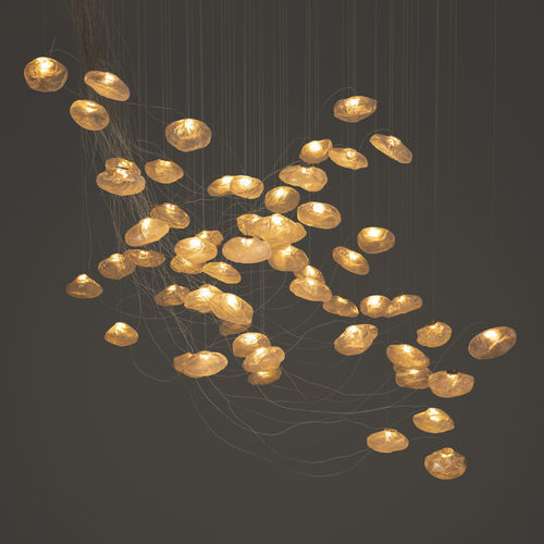 Suspension - 73.61  - BOCCI - en verre soufflé / en tissu / en céramique