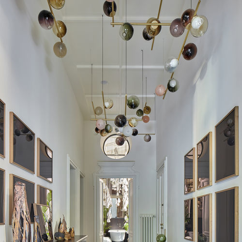 Lampe suspendue - 28.6 - BOCCI - en laiton / en verre / en verre soufflé