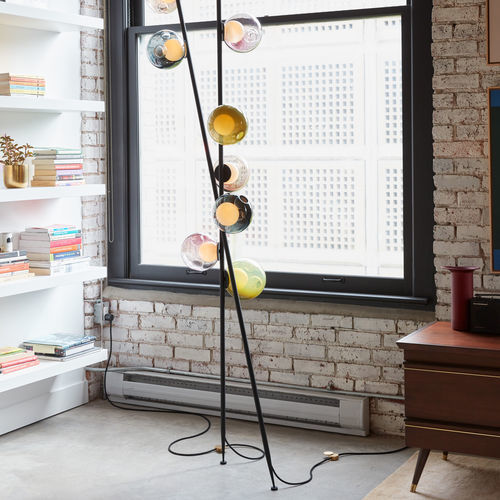 Lampe sur piquet - 28.3 COLUMN - BOCCI - sol plafond / en laiton / en verre soufflé