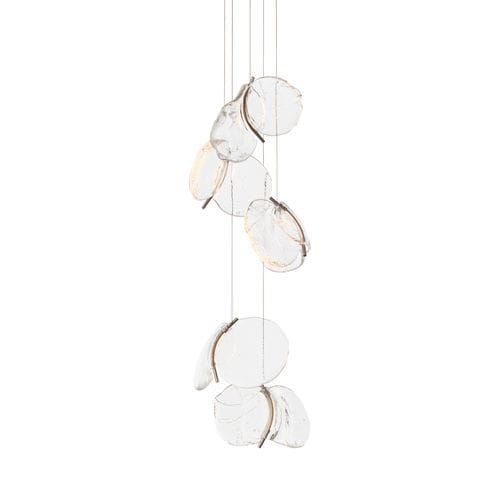Lustre contemporain - 141.5 - BOCCI - en nickel / en acier / en verre