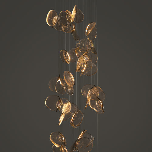 Lustre contemporain - 141.28 - BOCCI - en acier / en verre / professionnel