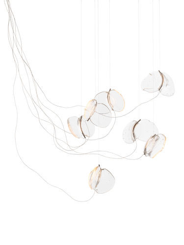 Suspension - 141.7 - BOCCI - en laiton / en nickel / en acier