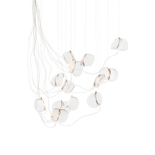 Lustre contemporain - 141.13 - BOCCI - en acier / en verre / 13 ampoules