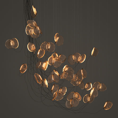 Lustre contemporain - 141.37 - BOCCI - en acier / en verre / professionnel